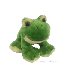 Crouching Green Plush Groda